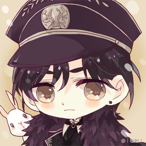 1boy, artist_name, ascot, black_ascot, black_cape, black_hair, black_hat, black_jacket