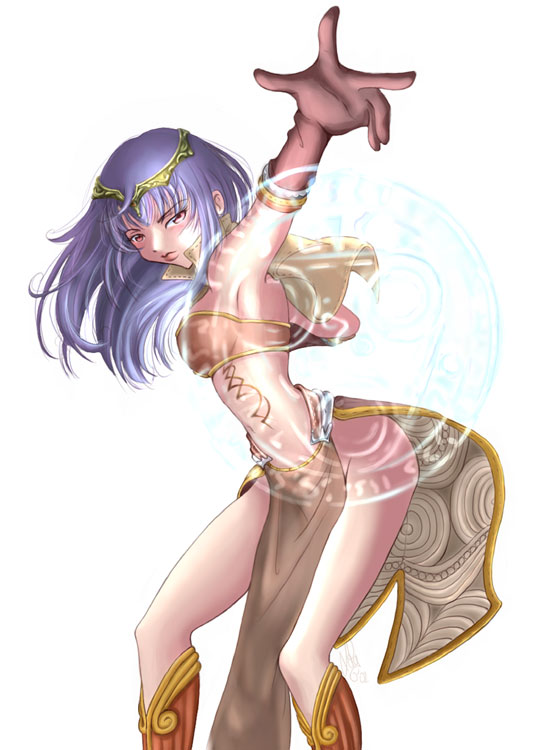 1girl, armpits, bad_id, bikini, bikini_top_only, breasts, brown_bikini, brown_capelet