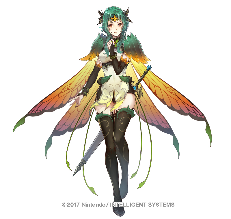 1girl, amiti, black_boots, boots, breasts, bridal_gauntlets, brown_eyes, butterfly_wings