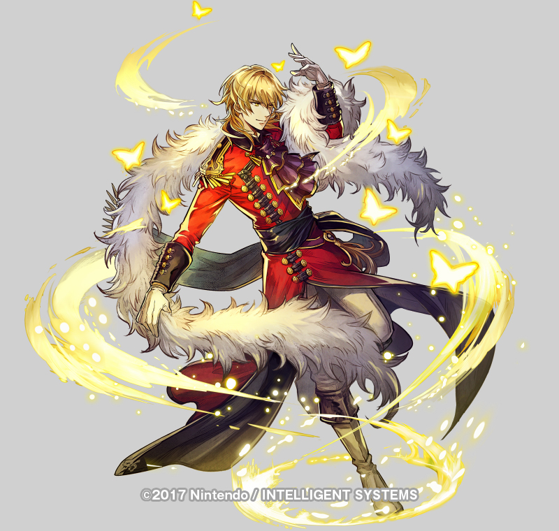 1boy, alternate_costume, blonde_hair, boots, bug, butterfly, copyright_notice, dancing