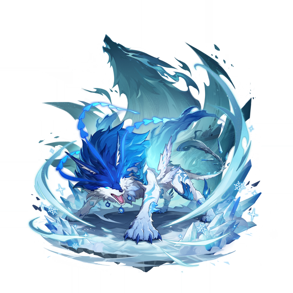 andrius_(genshin_impact), angry, artist_request, blue_eyes, claws, feathered_wings, genshin_impact, glowing