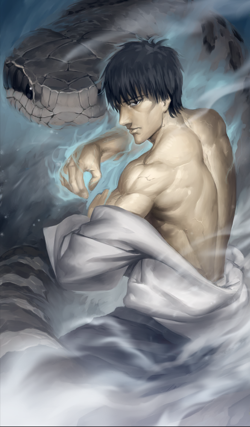 1boy, animal, black_eyes, black_hair, commentary, cowboy_shot, da_vinci_to_shichinin_no_gansaku_eirei, fate/grand_order