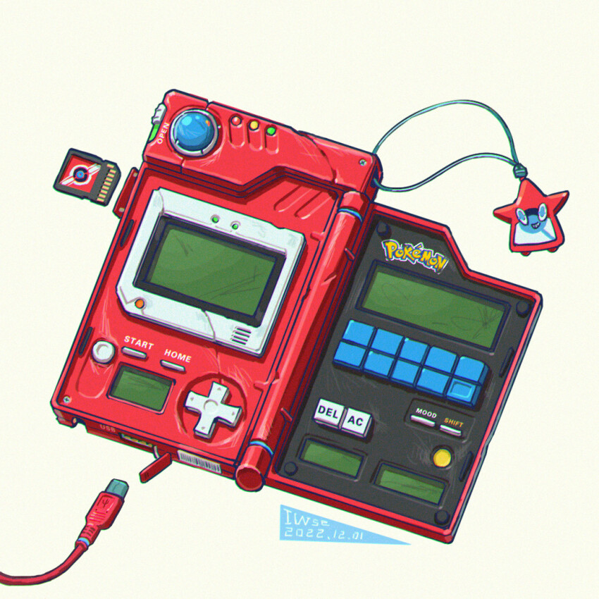 artist_name, barcode, cable, charm_(object), chromatic_aberration, dated, english_text, gen_4_pokemon