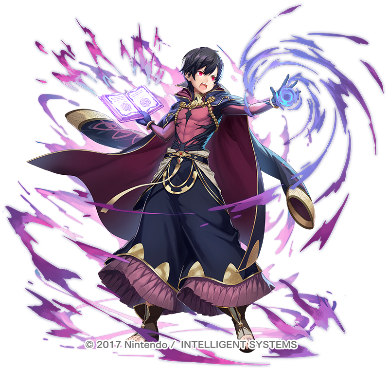 1boy, abs, aura, black_cape, black_hair, book, cape, copyright_notice