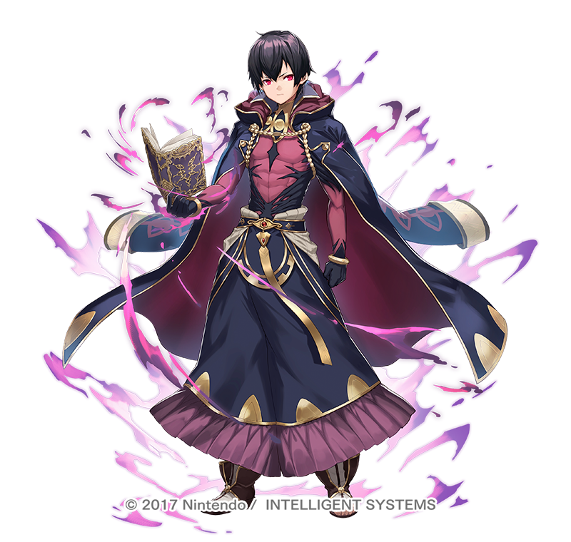 1boy, abs, aura, black_cape, black_hair, book, cape, copyright_notice