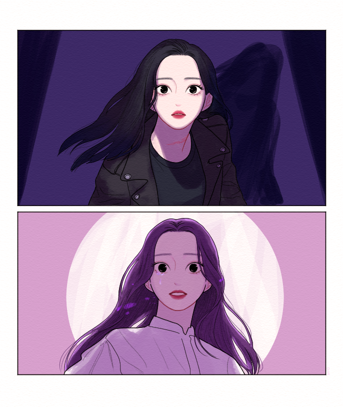 2girls, black_eyes, black_hair, black_jacket, black_shirt, choerry, commentary_request, doo_twodot