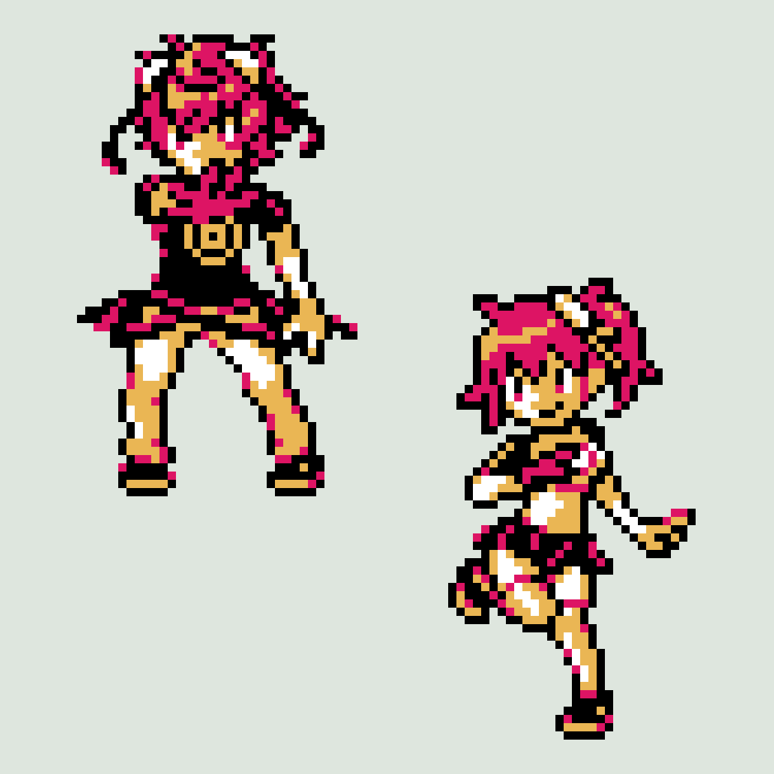 1boy, 1girl, aiba_ami, aiba_takumi, black_shirt, black_skirt, digimon, digimon_story:_cyber_sleuth