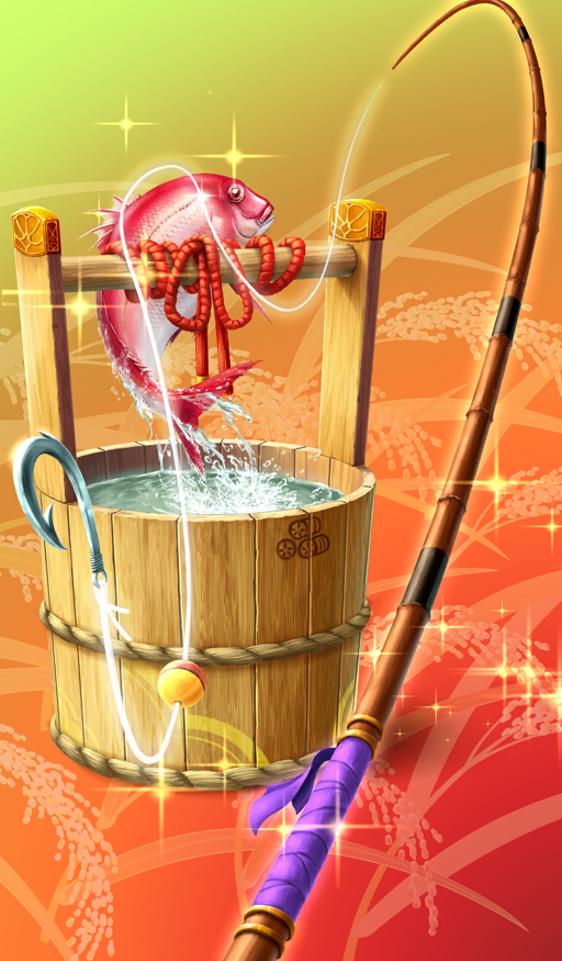 bucket, chocolate_lady_no_karasawagi, commentary, fate/grand_order, fate_(series), fish_request, fishing, fishing_bobber