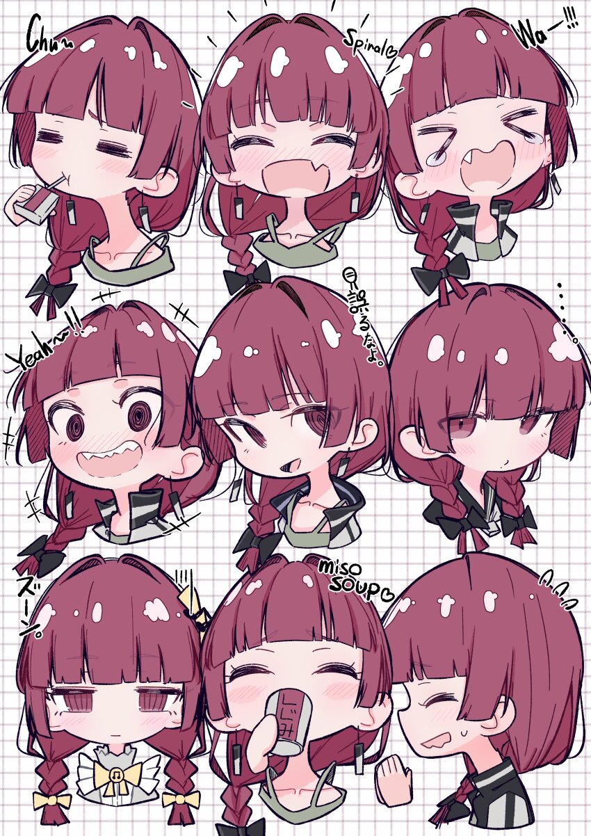 >_<, 1girl, :3, :d, ^_^, absurdres, aomoringo, blush