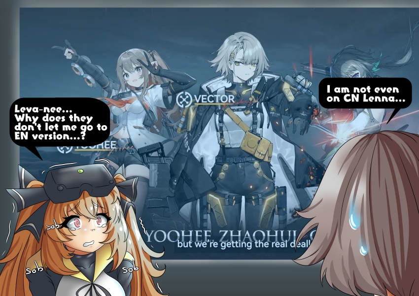 2girls, absurdres, character_name, commentary, crying, crying_with_eyes_open, english_commentary, english_text