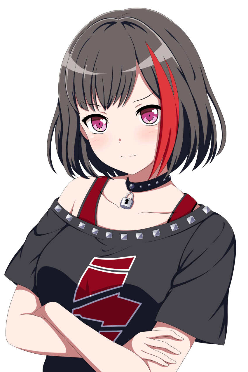 1girl, absurdres, bad_id, bad_twitter_id, bang_dream!, bang_dream!_girls_band_party!, black_choker, black_hair