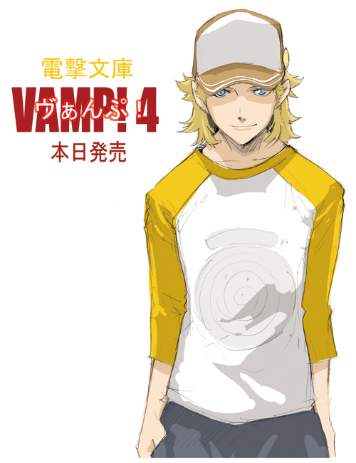 1boy, baseball_cap, blonde_hair, blue_eyes, enami_katsumi, hands_in_pockets, hat, male_focus