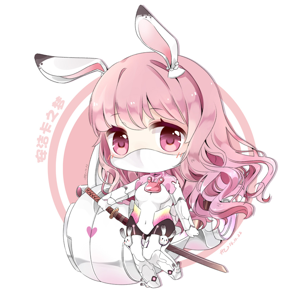 1girl, angelika's_dream_(miracle_nikki), animal_ears, armored_boots, bodysuit, boots, breasts, brooch