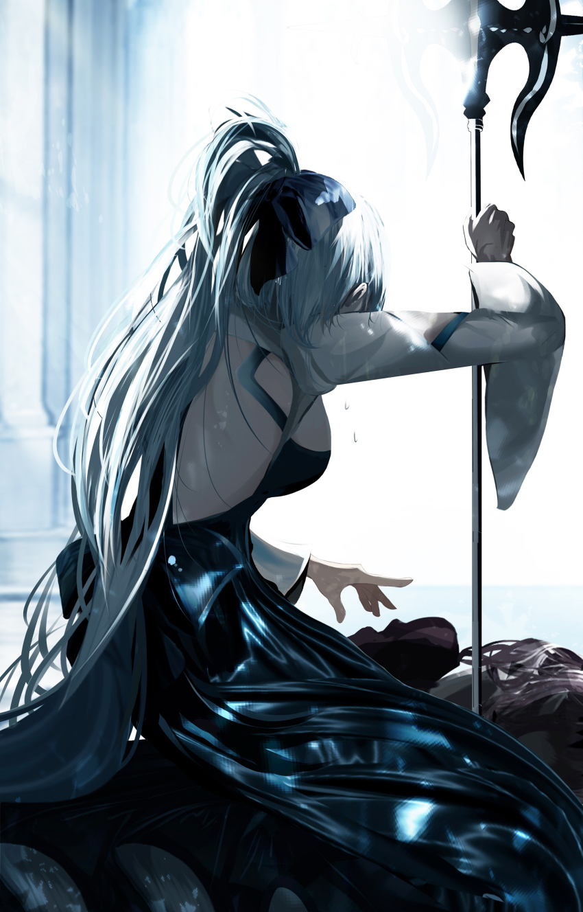 2girls, absurdres, antinese, baobhan_sith_(fate), black_dress, breasts, dress, fate/grand_order