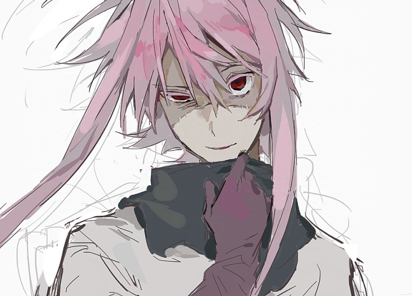 1boy, colored_eyelashes, commentary_request, gloves, hair_between_eyes, lei_renqun_xing_shanyao_shi, looking_at_watch, male_focus