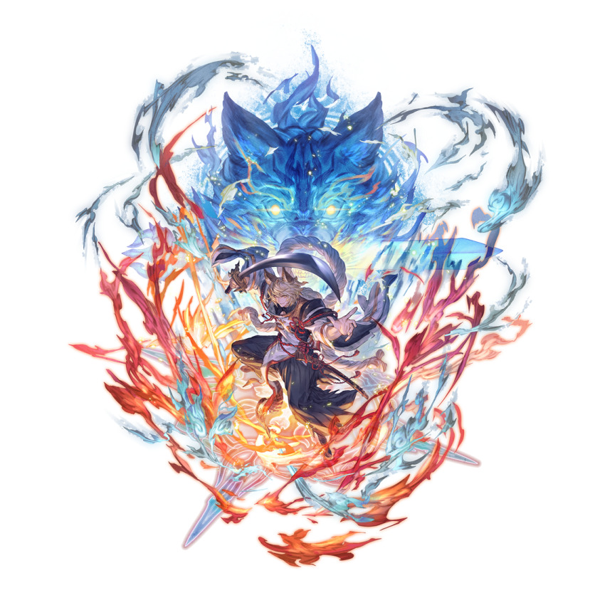 1boy, animal_ears, basara_(granblue_fantasy), brown_eyes, brown_hair, dog_ears, erune, geki