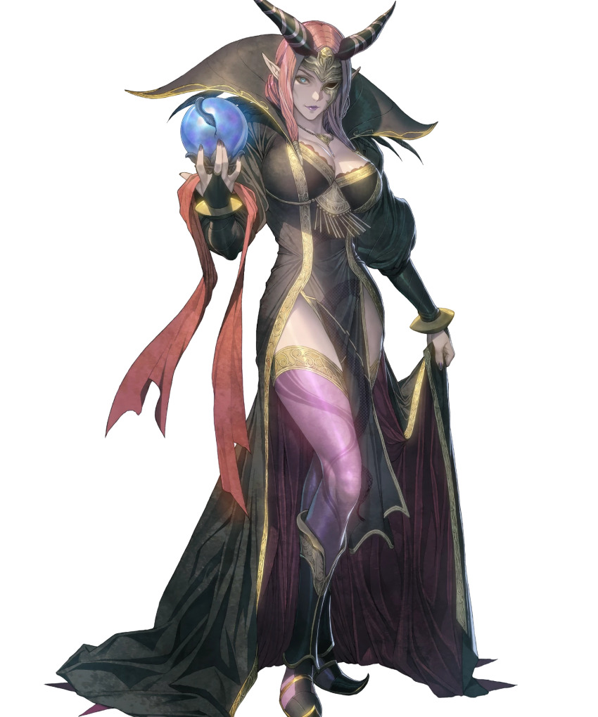 1girl, breasts, bridal_gauntlets, cleavage, dark, dress, fire_emblem, fire_emblem_echoes:_shadows_of_valentia