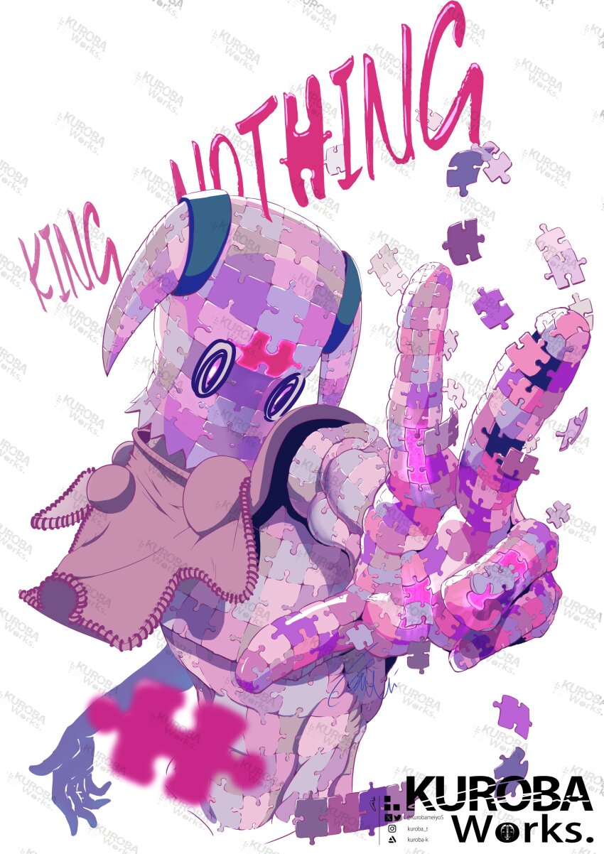 1other, absurdres, brown_capelet, capelet, character_name, colored_skin, highres, jigsaw_puzzle