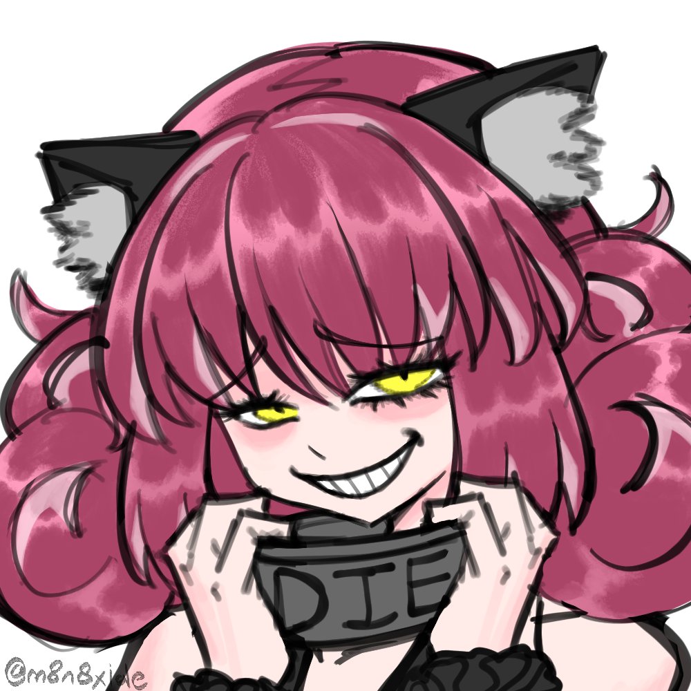 1girl, animal_ear_fluff, animal_ears, black_souls, black_wrist_cuffs, blush, cat_ears, cat_girl