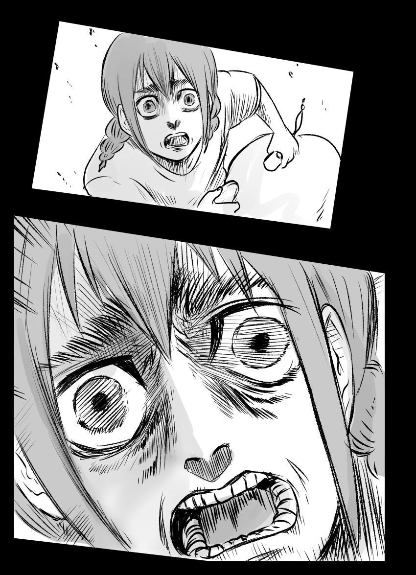 1girl, absurdres, braid, controller, emphasis_lines, furrowed_brow, game_controller, highres