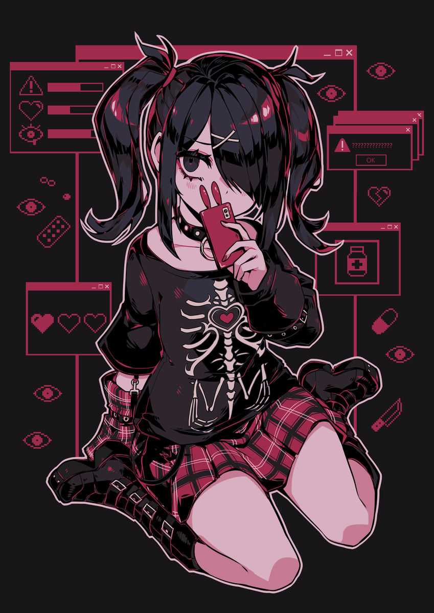 1girl, ame-chan_(emo)_(needy_girl_overdose), ame-chan_(needy_girl_overdose), arm_support, arm_warmers, bikini, black_arm_warmers, black_background