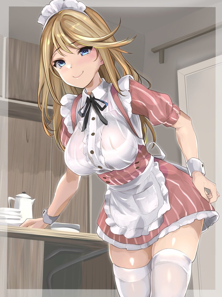 1girl, absurdres, airport96, alice_gear_aegis, blonde_hair, blue_eyes, breasts, highres