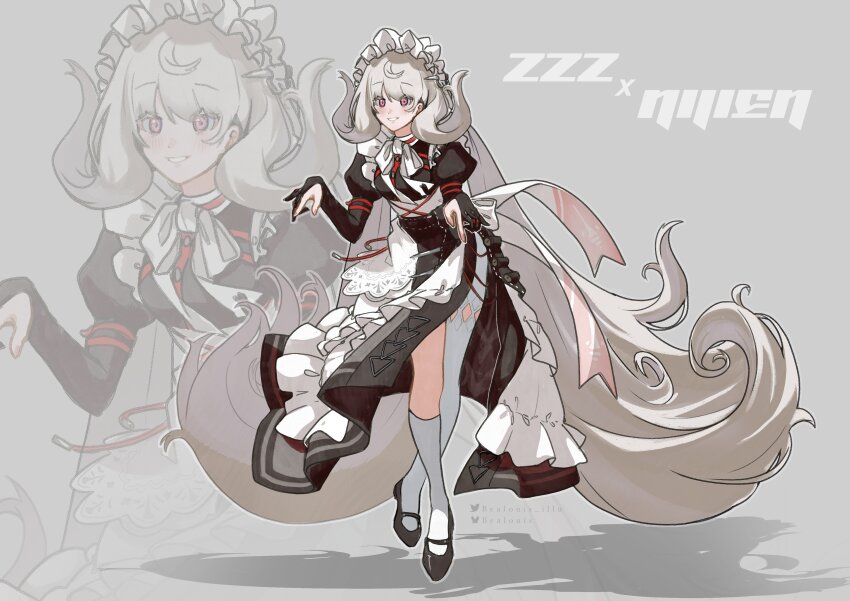 1girl, absurdly_long_hair, absurdres, alexandrina_sebastiane, alexandrina_sebastiane_(cosplay), bealouis_illu, blush, breasts