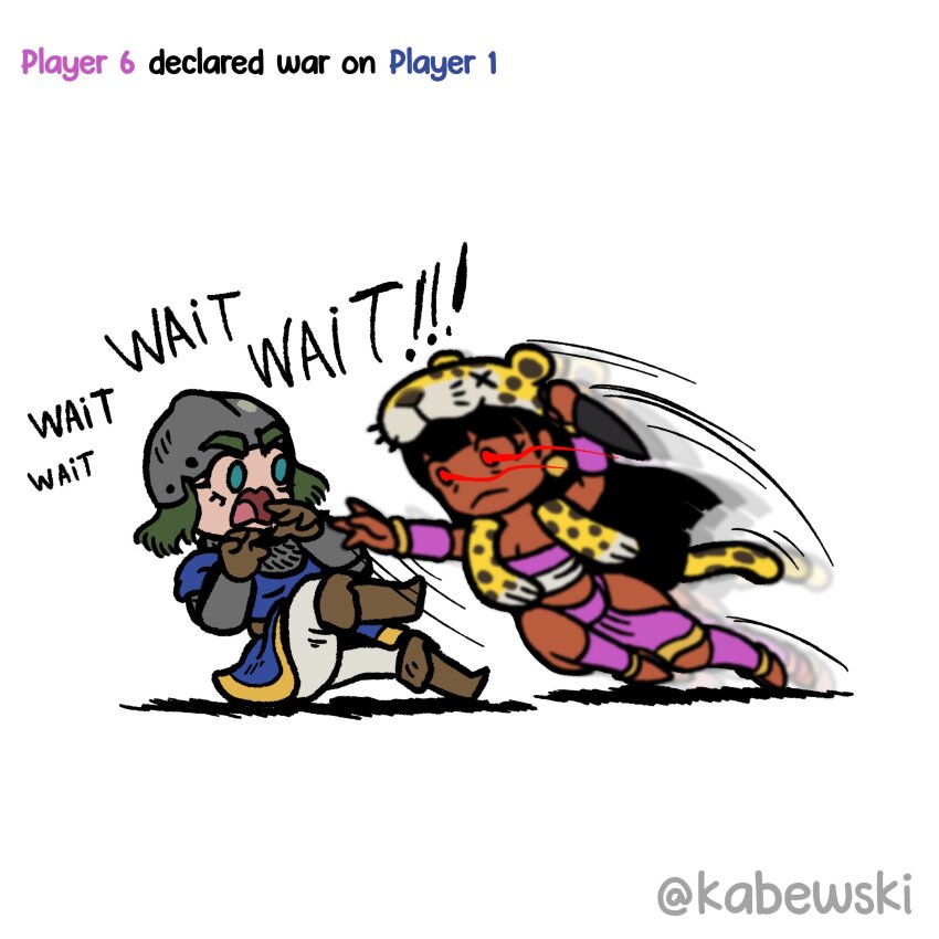 2girls, :o, absurdres, age_of_empires_(series), age_of_empires_ii, artist_name, black_hair, boots