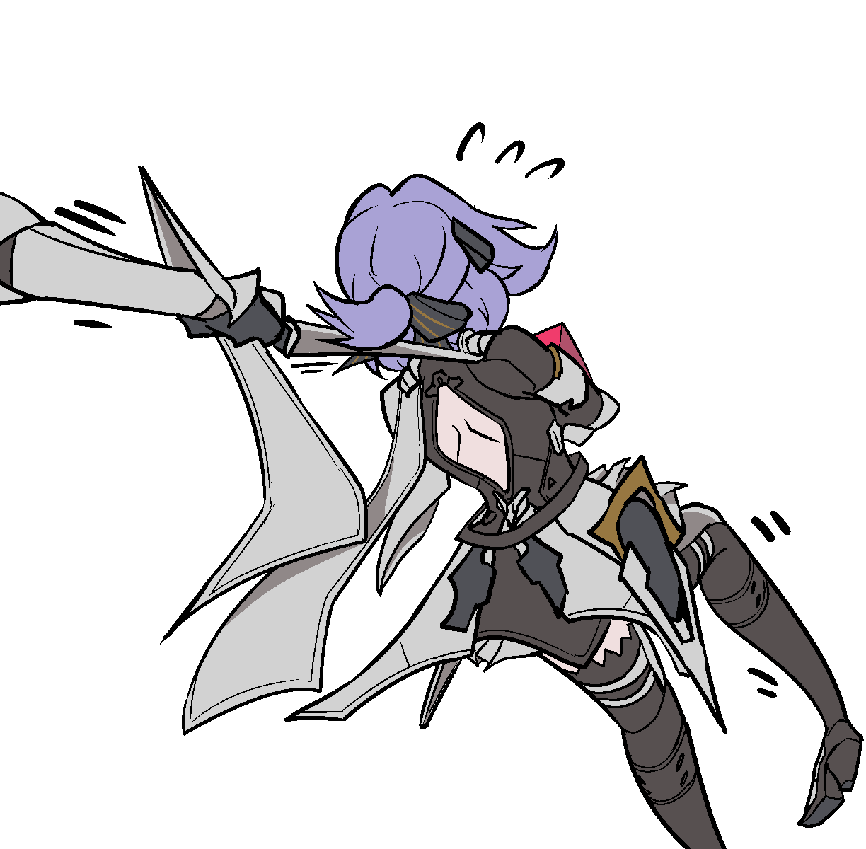 1girl, 1other, alisa_(pgr), back_cutout, black_bodysuit, bodysuit, bow, box