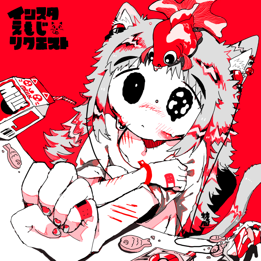 1girl, absurdres, animal_ears, bandaid, bandaid_on_finger, bandaid_on_hand, cat_ears, cat_girl