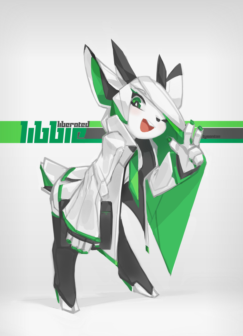 1girl, absurdres, arabian_oryx, black_leggings, coat, dress, folder, furry