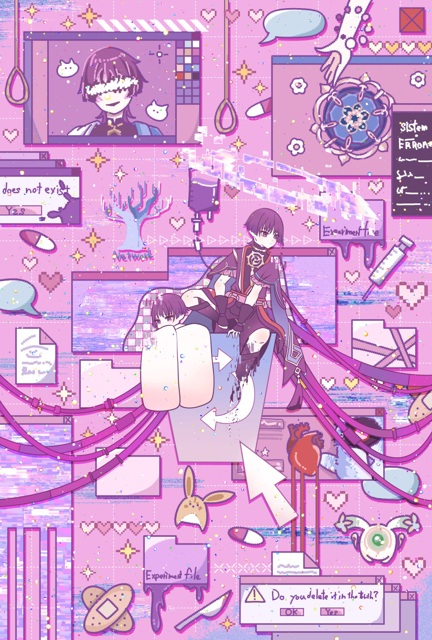 2boys, absurdres, animalization, bare_tree, black_bodysuit, black_kimono, black_leggings, black_shorts