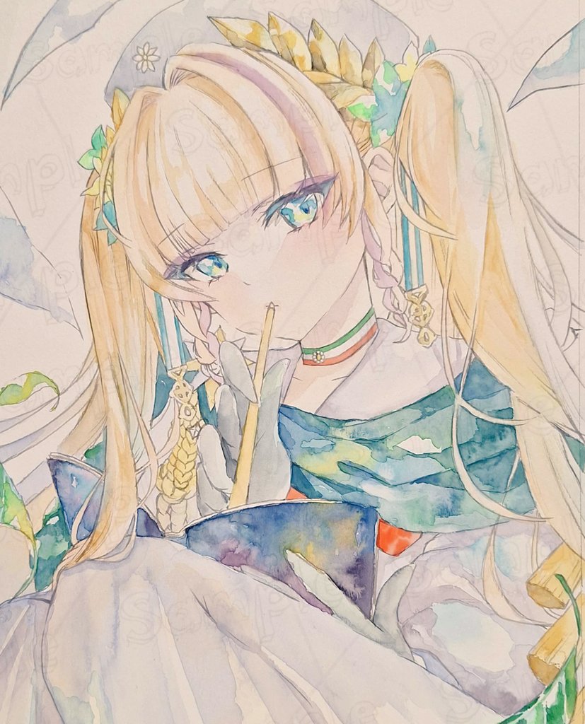 1girl, aqua_eyes, azur_lane, blonde_hair, blunt_bangs, book, dress, giosue_carducci_(azur_lane)