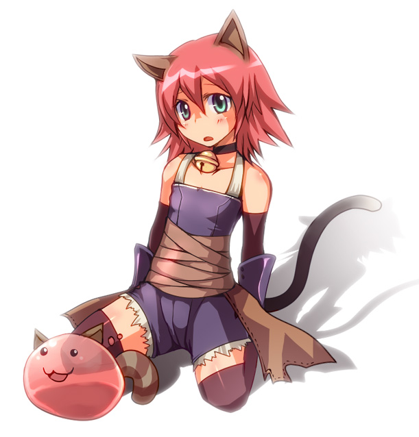 1boy, :3, animal_ears, assassin, assassin_(ragnarok_online), bell, blue_eyes, cat_boy
