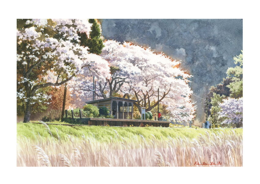 4others, border, chiba_prefecture, day, grass, highres, kazuyuki_hashimoto, multiple_others