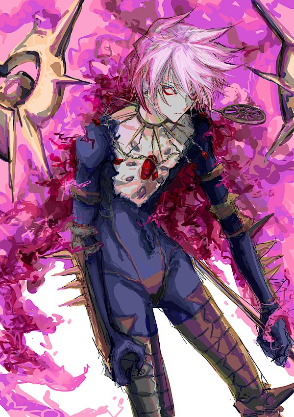 1boy, armor, bishounen, blue_eyes, cape, detached_cape, earrings, fate/grand_order