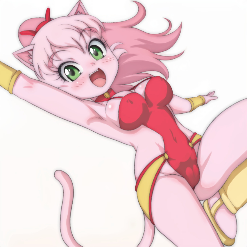 1girl, :3, animal, animal_ears, blush, bracelet, breasts, cameltoe