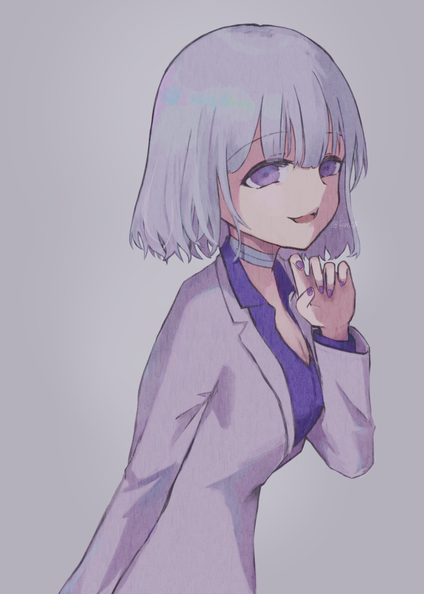 1girl, absurdres, bandaged_neck, bandages, breasts, business_suit, cleavage, formal_clothes