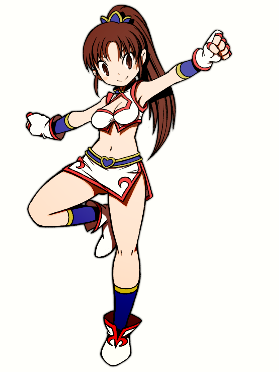 1girl, beeru_(veil8801), belt, blue_belt, blue_socks, breasts, brown_eyes, brown_hair