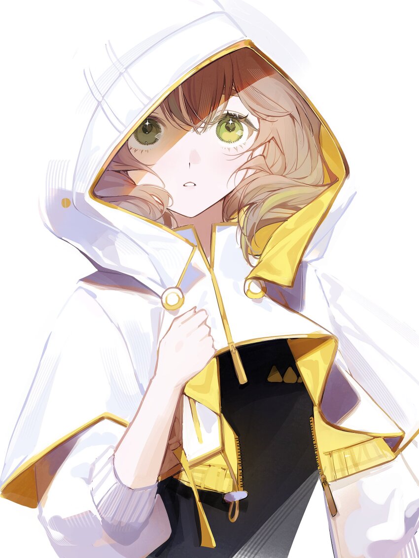 1girl, absurdres, black_shirt, brown_hair, final_fantasy, final_fantasy_xiv, green_eyes, highres