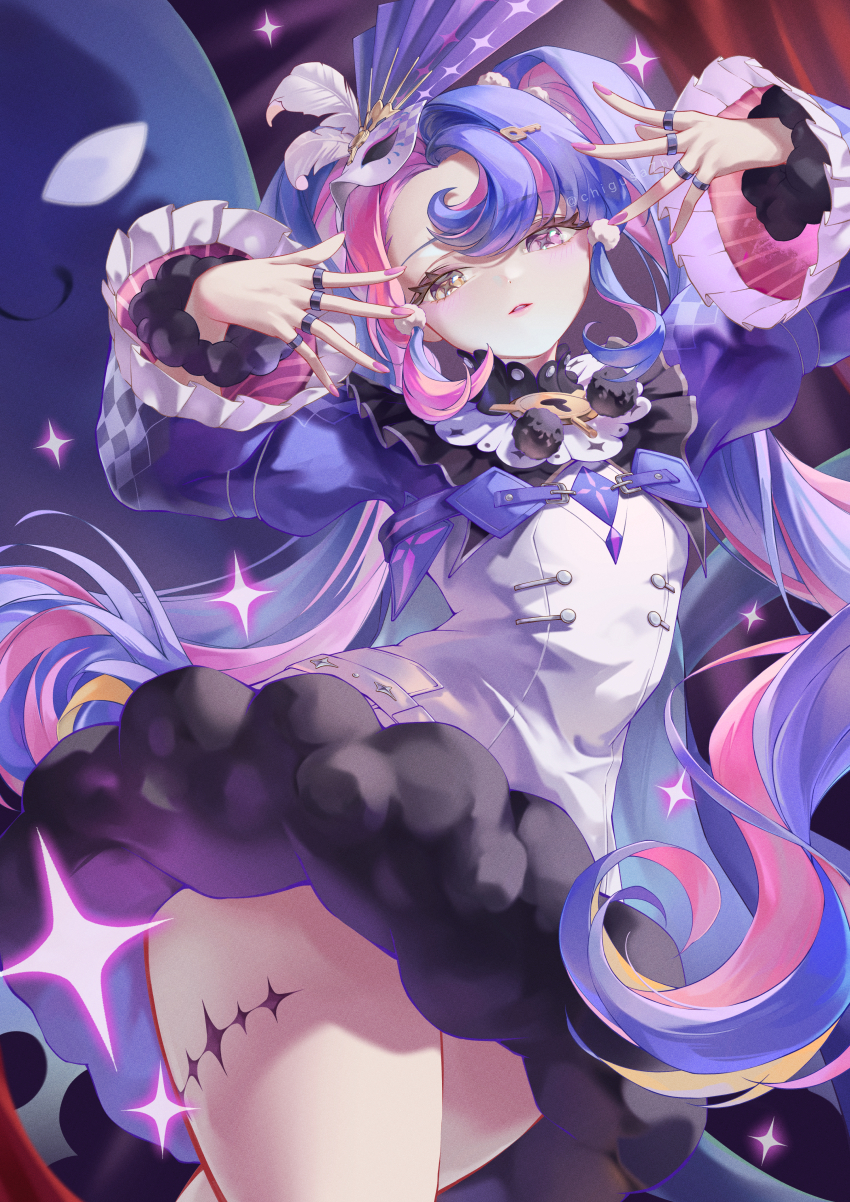 1girl, absurdres, black_collar, chigusa7h, collar, commentary, cowboy_shot, dress