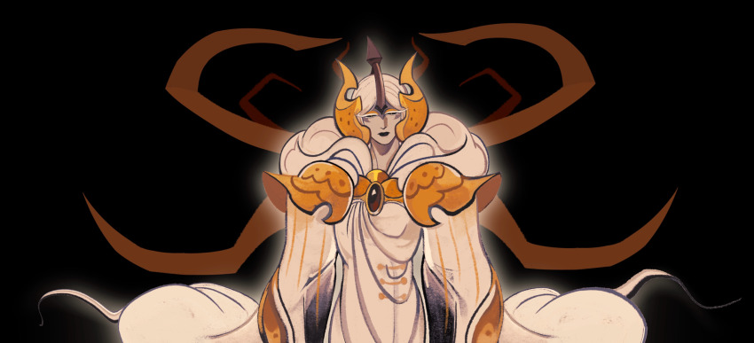 1other, androgynous, black_sclera, colored_sclera, cookie_run, expressionless, highres, karsin2022