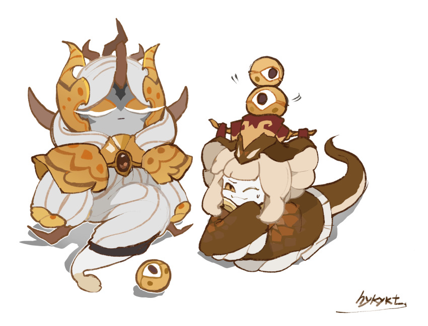 2others, androgynous, black_sclera, chinese_clothes, colored_sclera, cookie_run, cookie_run:_ovenbreak, highres