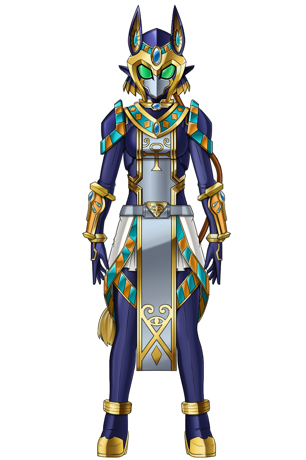 1boy, amen_(isekai_red), armor, azir_anuma_kukuja, blue_armor, blue_bodysuit, blue_helmet, bodysuit