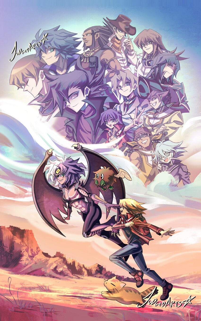 abs, austin_o'brien, backpack, bag, black_hair, black_jacket, black_shirt, blonde_hair