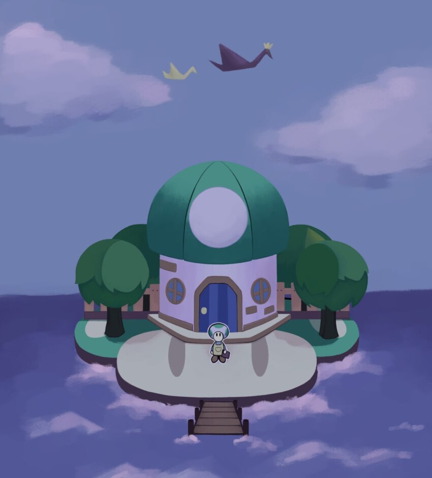 aliencandyy, apron, bad_id, bad_tumblr_id, black_eyes, blue_shirt, blue_sky, brown_shoes