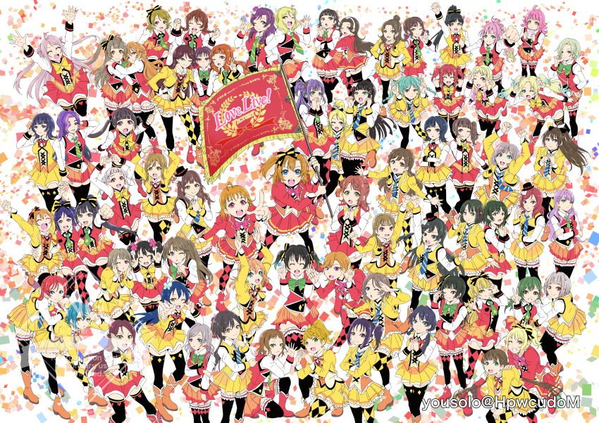 >:), 6+girls, :3, absolutely_everyone, absurdres, ahoge, alternate_costume, amakusa_hikaru