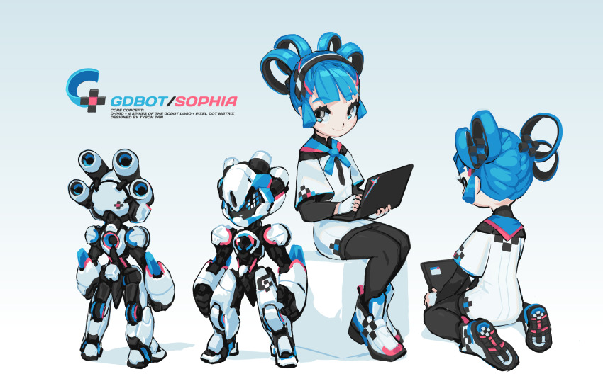 1boy, 1girl, 2021, absurdres, black_leggings, blue_hair, child, chinese_clothes