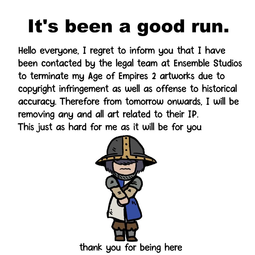 1girl, absurdres, age_of_empires_(series), age_of_empires_ii, april_fools, black_hair, boots, english_text