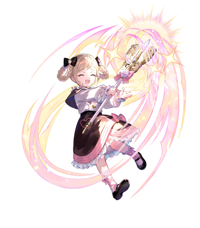 1girl, aged_down, black_ribbon, brooch, elise_(fire_emblem), elise_(sparkling_smile)_(fire_emblem), fire_emblem, fire_emblem_fates